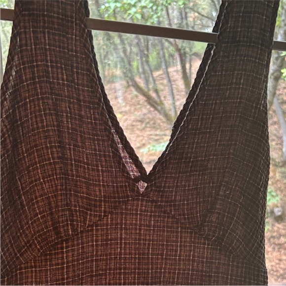 Afends Gingham Midi Dress - Picture 2 of 6